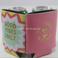 Light Pink With Gold printing Neoprene Can Cooler